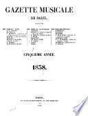 Gazette musicale de Paris