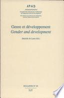 Gender and development