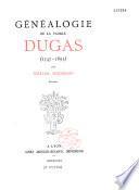 Généalogie de la famille Dugas (1347-1895)
