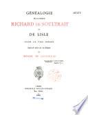 Généalogie de la famille Richard de Soultrait