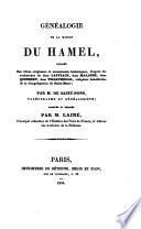 Généalogie De La Maison Du Hamel