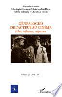 Généalogies de l'acteur au cinéma