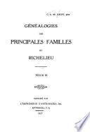 Généalogies des principales familles du Richelieu