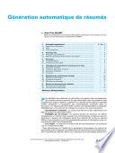 Generation Automatique de Resumes