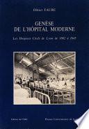 Genèse de l’hôpital moderne