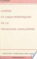 Genèse et caractéristiques de la pédagogie lasallienne