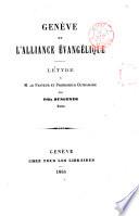 Genève et l'Alliance évangélique