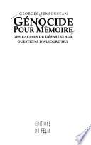 Génocide pour mémoire
