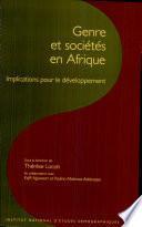 Genre et sociétés en Afrique