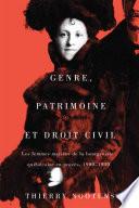 Genre, patrimoine et droit civil