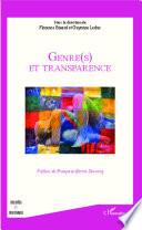 Genre(s) et transparence
