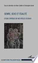 Genre, sexe et égalité