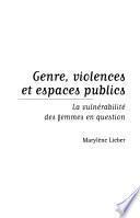 Genre, violences et espaces publics