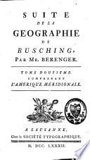 Géographie de Busching