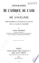 Géographie de l'Afrique, de l'Asie et de l'Océanie