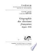 Géographie des élections françaises depuis 1936