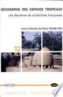 Géographie des espaces tropicaux