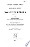 Géographie et histoire des communes belges