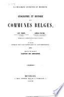 Geographie et histoire des communes Belges