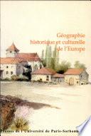 Géographie historique et culturelle de l'Europe