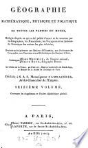 Géographie, mathématique, physique et politique de toutes les parties du monde