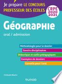 Géographie - Professeur des écoles - oral / admission - CRPE 2020-2021