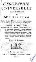 Geographie universelle traduite de l'Allemand