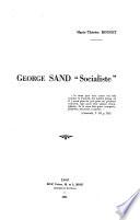 George Sand, Socialiste