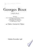 Georges Bizet, 1838-1875