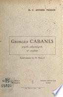 Georges Cabanis, psycho-physiologiste et sénateur