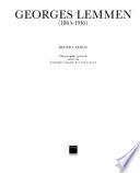 Georges Lemmen, 1865-1916