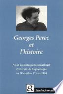 Georges Perec et l'histoire