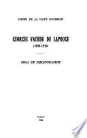 Georges Vacher de Lapouge (1854-1936)