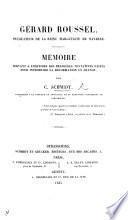 Gérard Roussel, Prédicateur de la Reine Marguerite de Navarre. Mémoire servant à l'histoire des premières tentatives faites pour introduire la Réformation en France