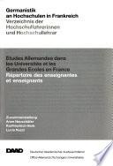 Germanistik an Hochschulen in Frankreich
