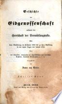 Geschichte der Eidgenossenschaft während der Herrschaft der Vermittlungsakte
