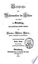 Geschichte der Reformation im Elsass und besonders in Strasburg