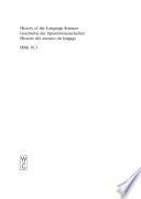 Geschichte Der Sprachwissenschaften