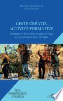 Geste créatif, activité formative