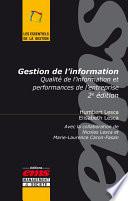 Gestion de l'information