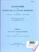 Glossaire des Patois de la Suisse Romande