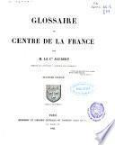 Glossaire du centre de la France