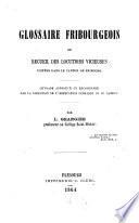 Glossaire Fribourgeois