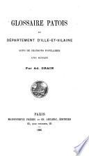 Glossaire patois du département d'Ille-et-Vilaine