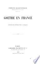 Goethe en France