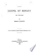 Goupil et renart, essai philologique