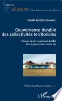 Gouvernance durable des collectivités territoriales