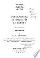 Gouvernance et identités en Europe