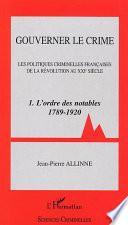 Gouverner le crime