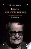 Grâces leur soient rendues